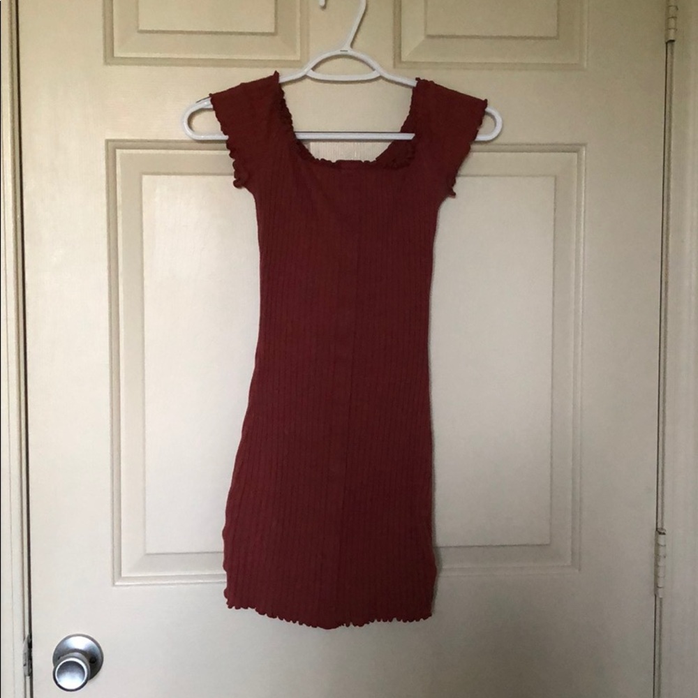 Mini Lettuce Edge Rust Dress